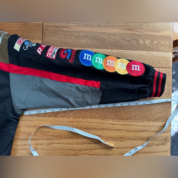 M&M'S Black Multicolor Logo Racing Varsity Jacket - Picture 6 of 9